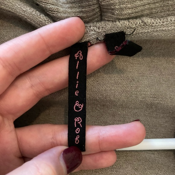 Beige ruffled neck sweater top - Picture 10 of 12